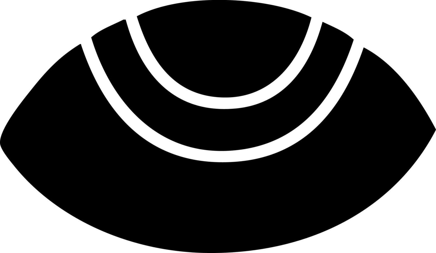 flat symbol eye looking up vector