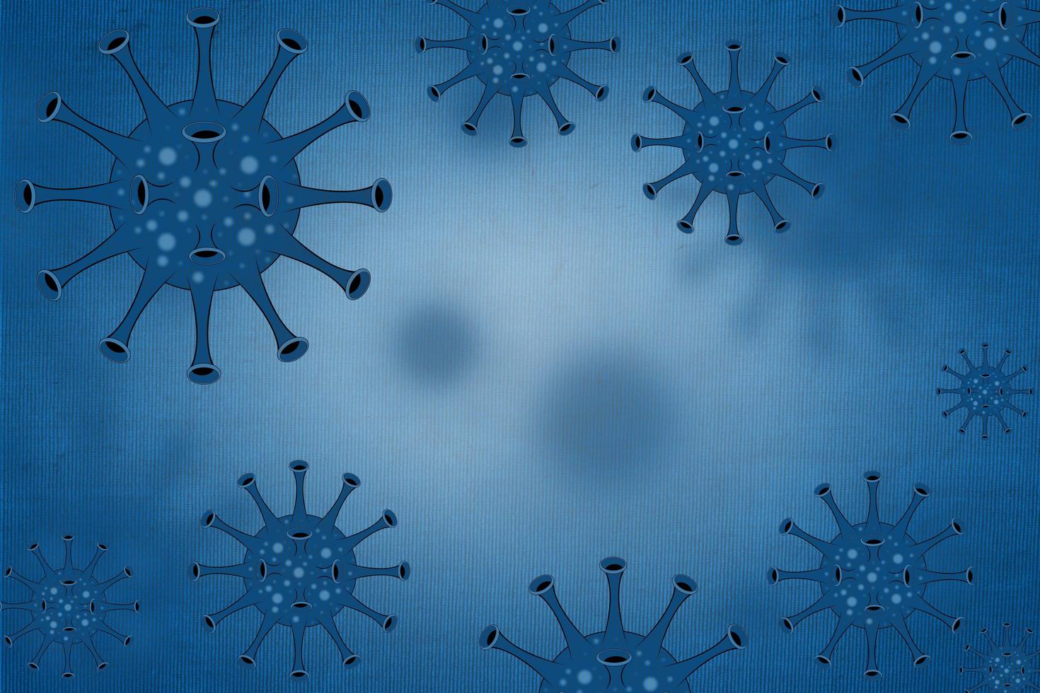 Covid-19 3D illustration background concept virus design photo