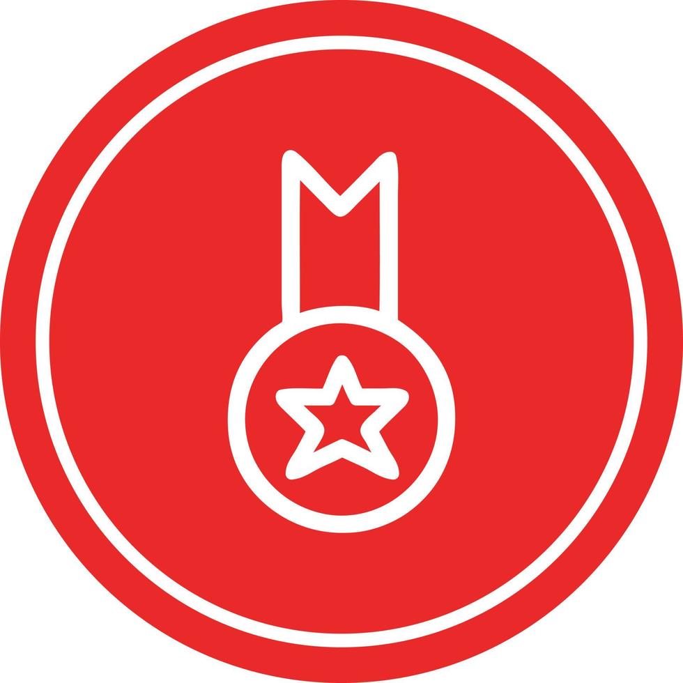 medal award circular icon vector