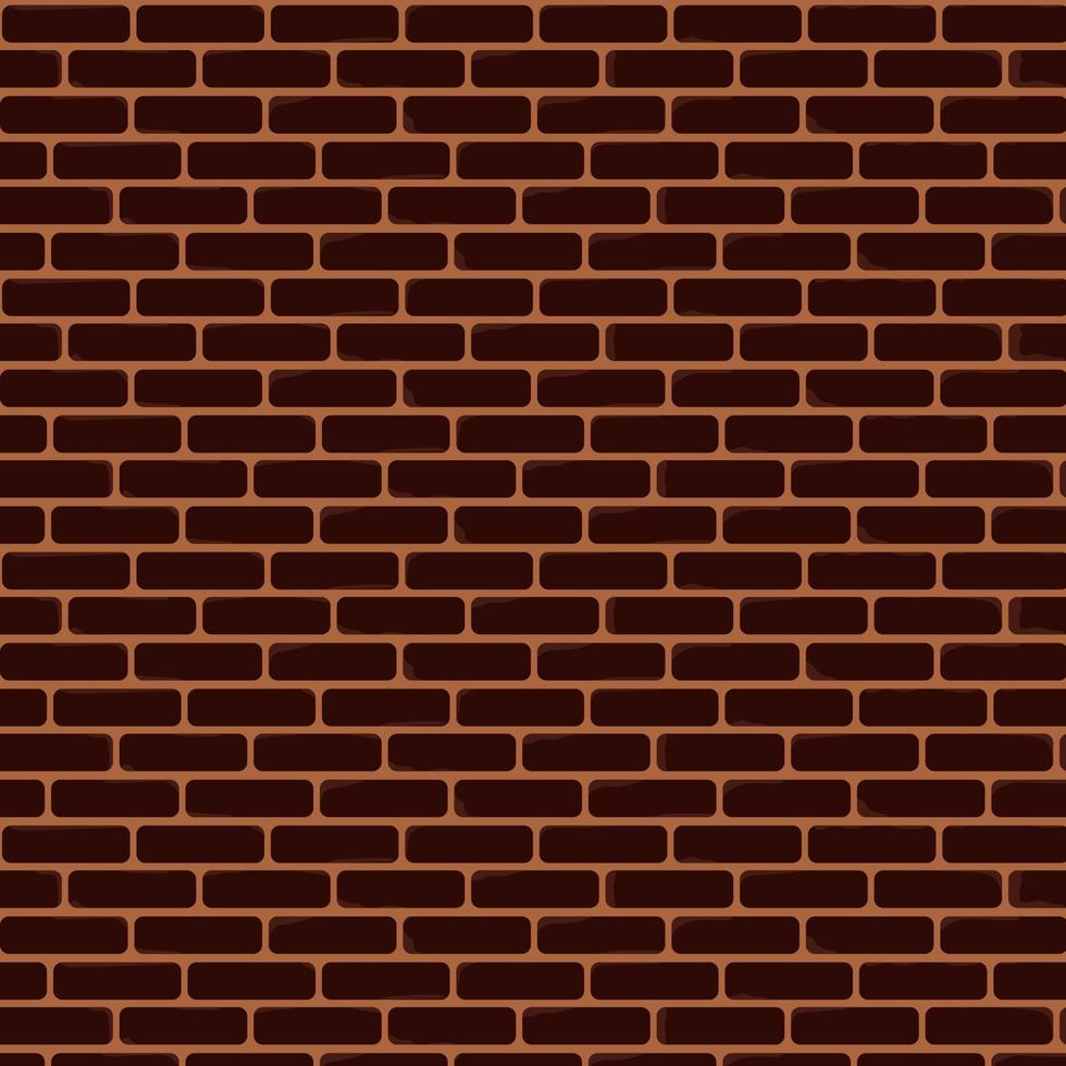 Brown brick wall vector background