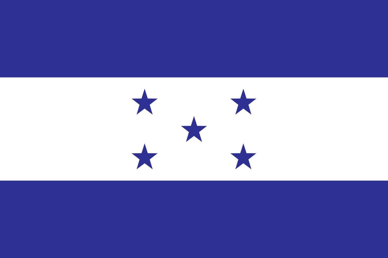 la bandera correcta de honduras.vector de fondo vector