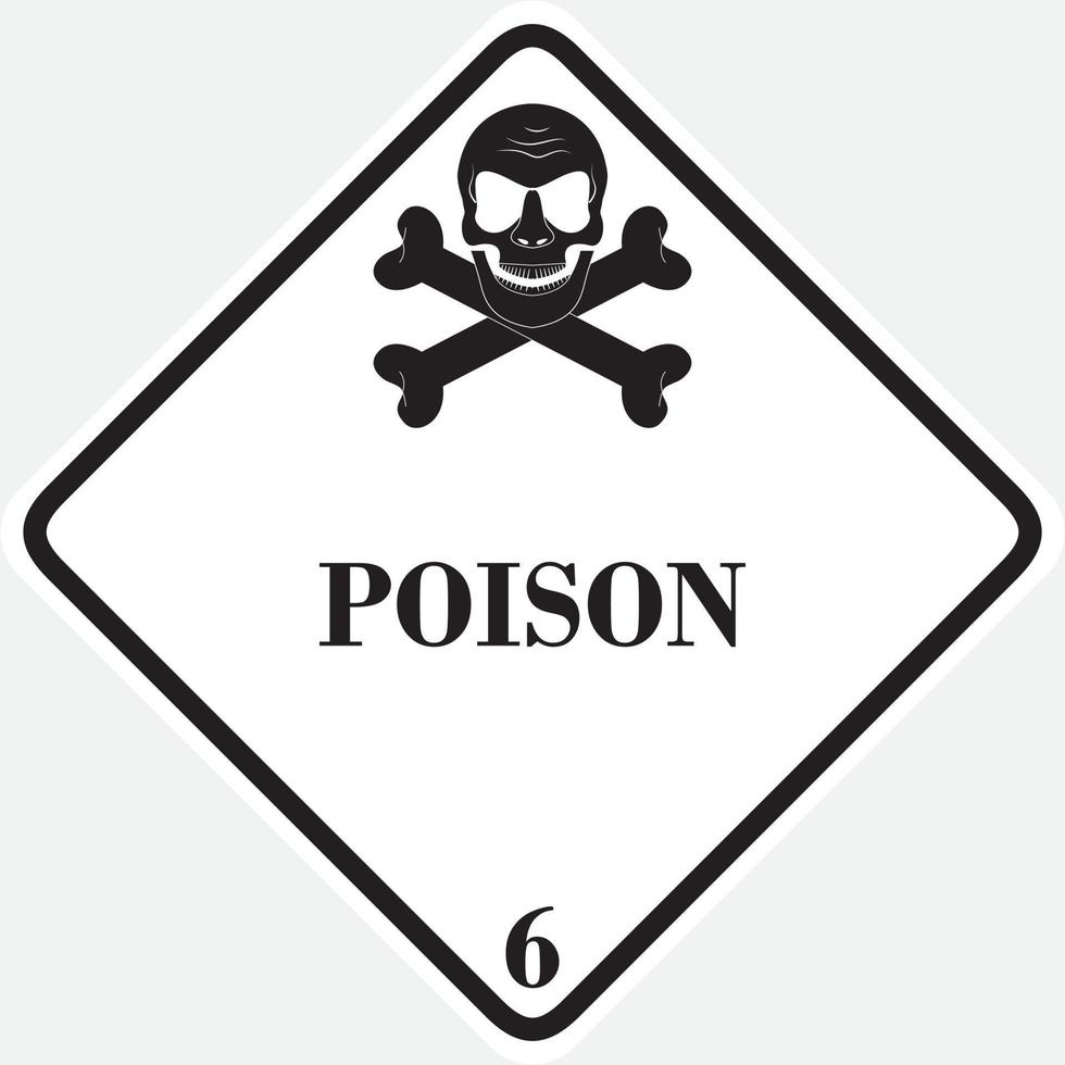 Vector illustration on the theme of Poison