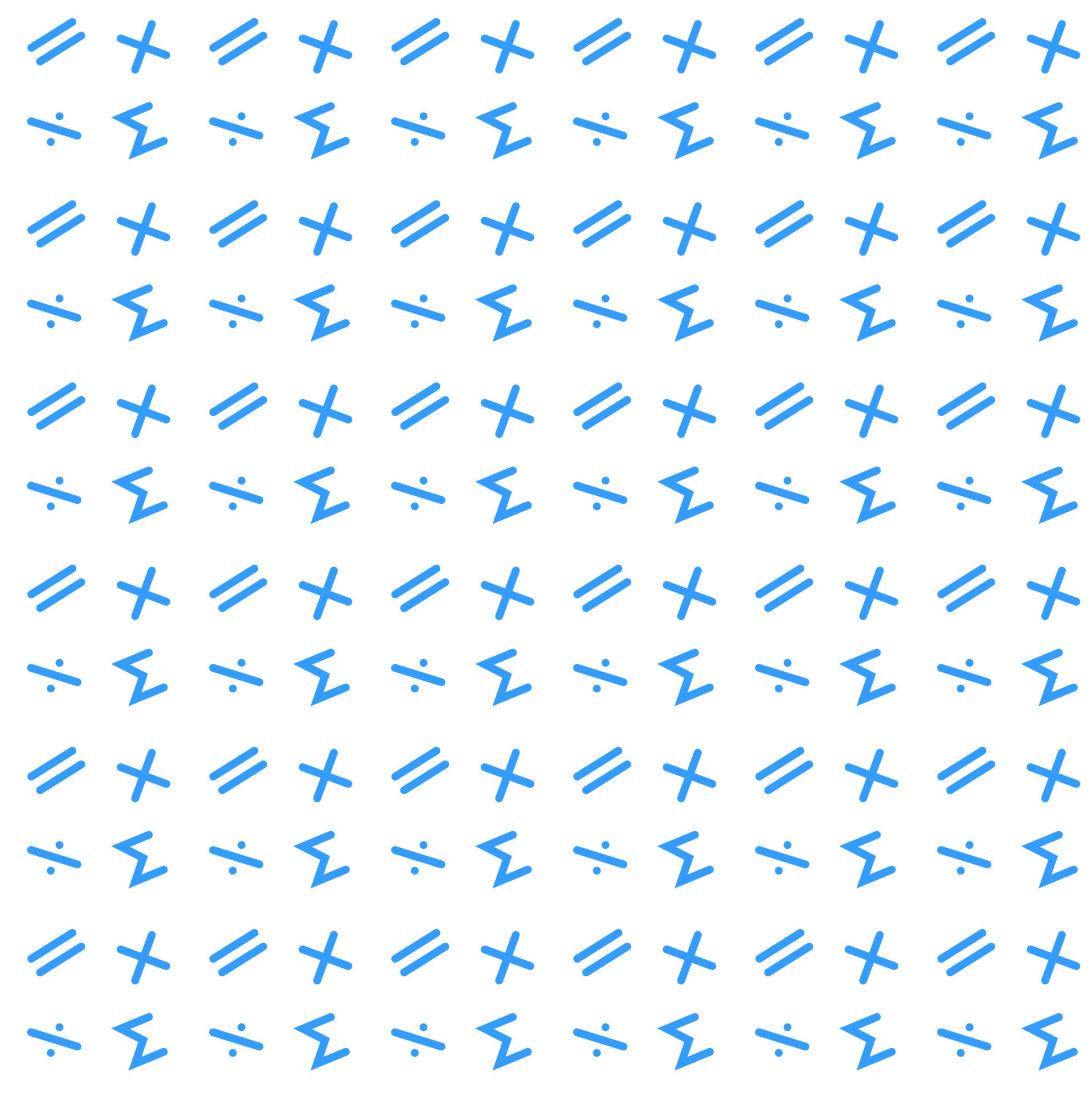 Mathematics Symbol Pattern Background Vector Illustration Doodle Sigma ...