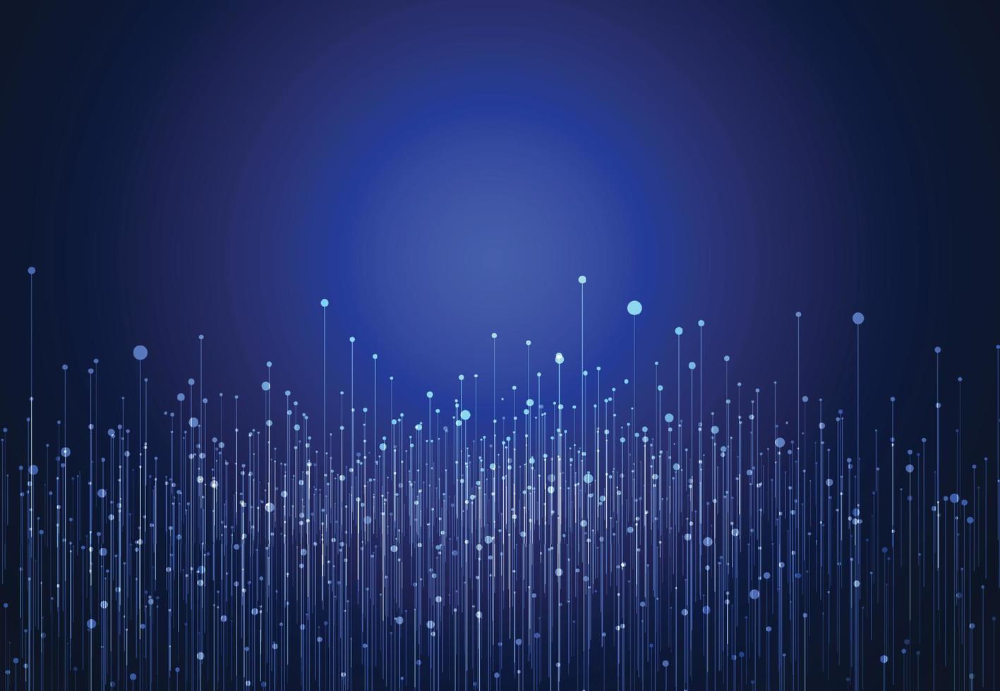 Big data visualization. Abstract technology innovation communication concept digital blue design background. Vector illustration