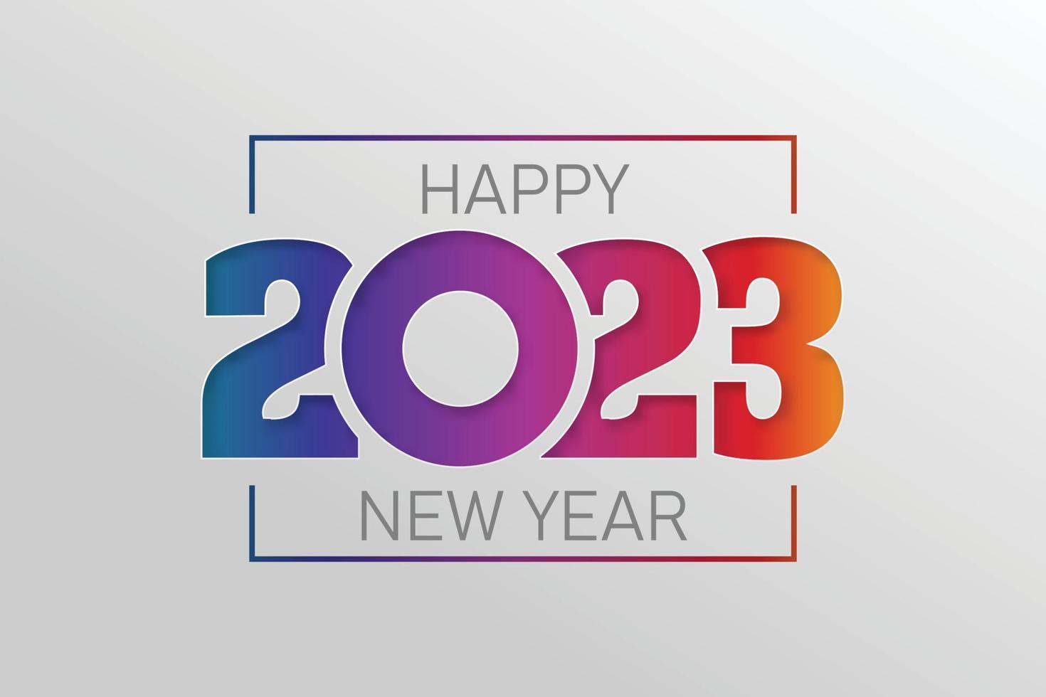 2023 vector on paper cut background. 2023 vector concept. Festive numbers design. Lettering 2023 vector concept EPS 10