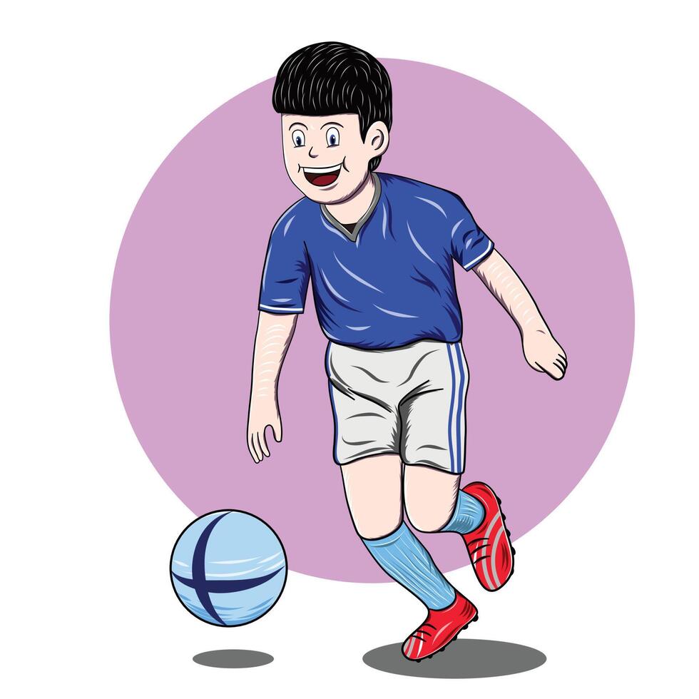 soccer football boy in vector illustration design