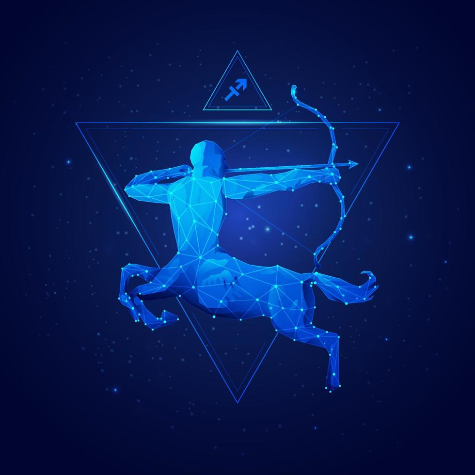 signo del zodiaco sagitario vector