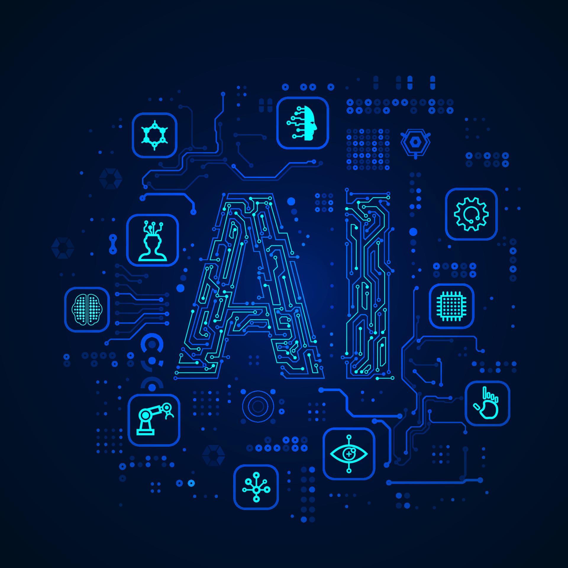 AI interface set 10550592 Vector Art at Vecteezy