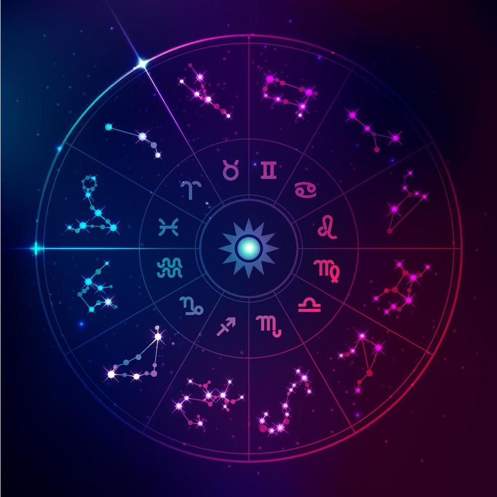 horoscope signs set vector