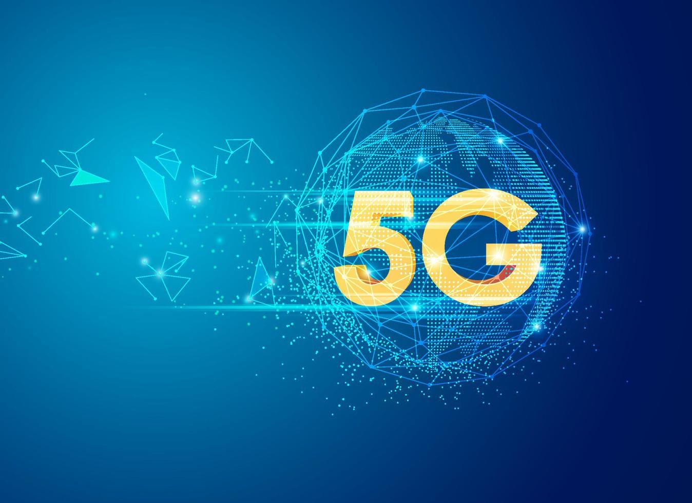 golden 5g communication vector