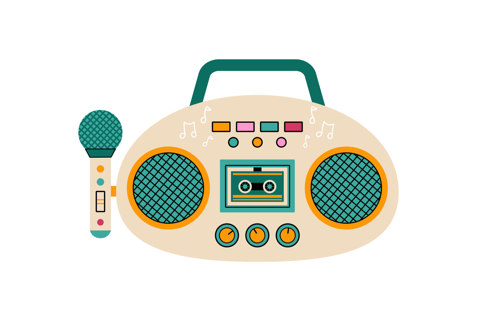 tape player clipart