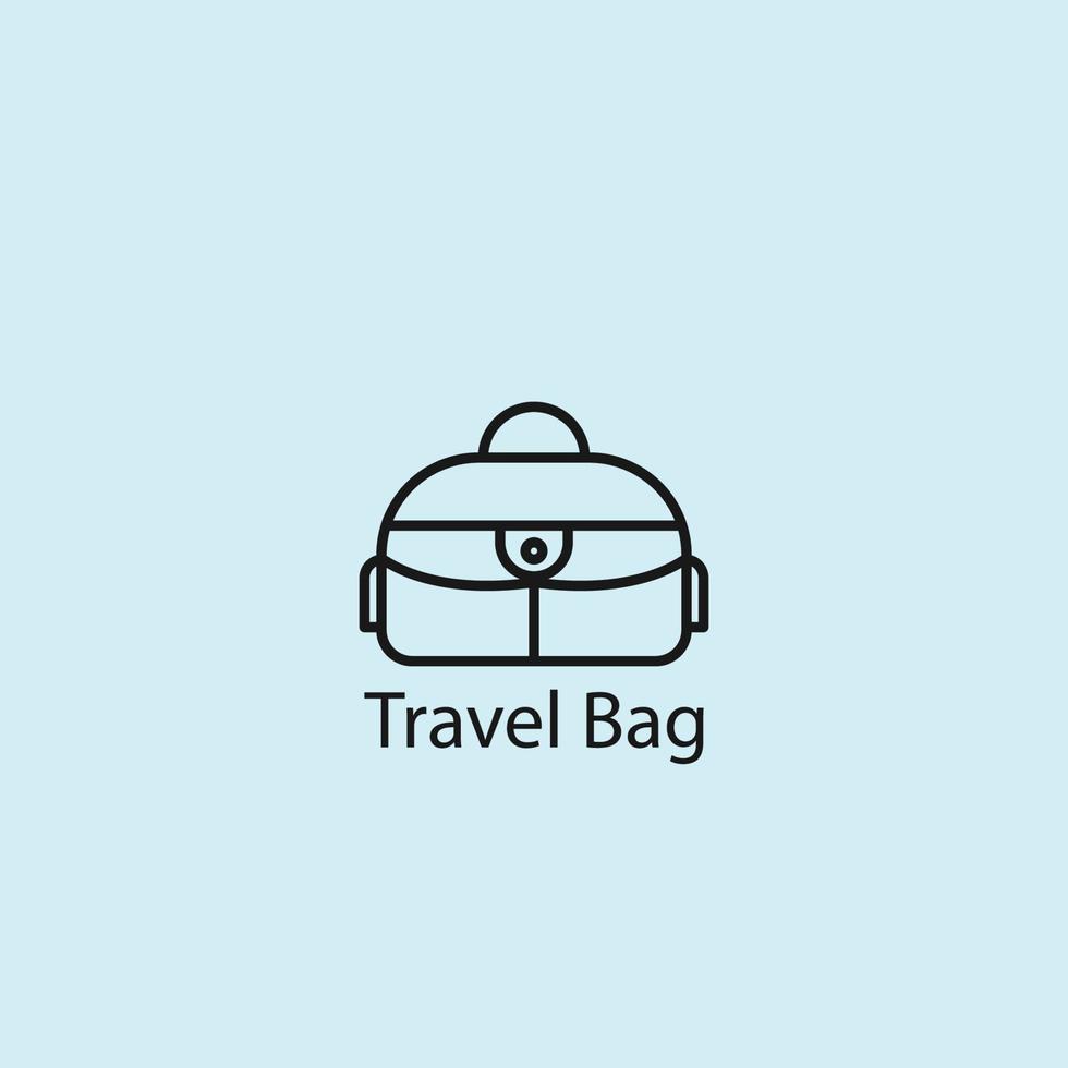 Travel bag icon . Vector illustration