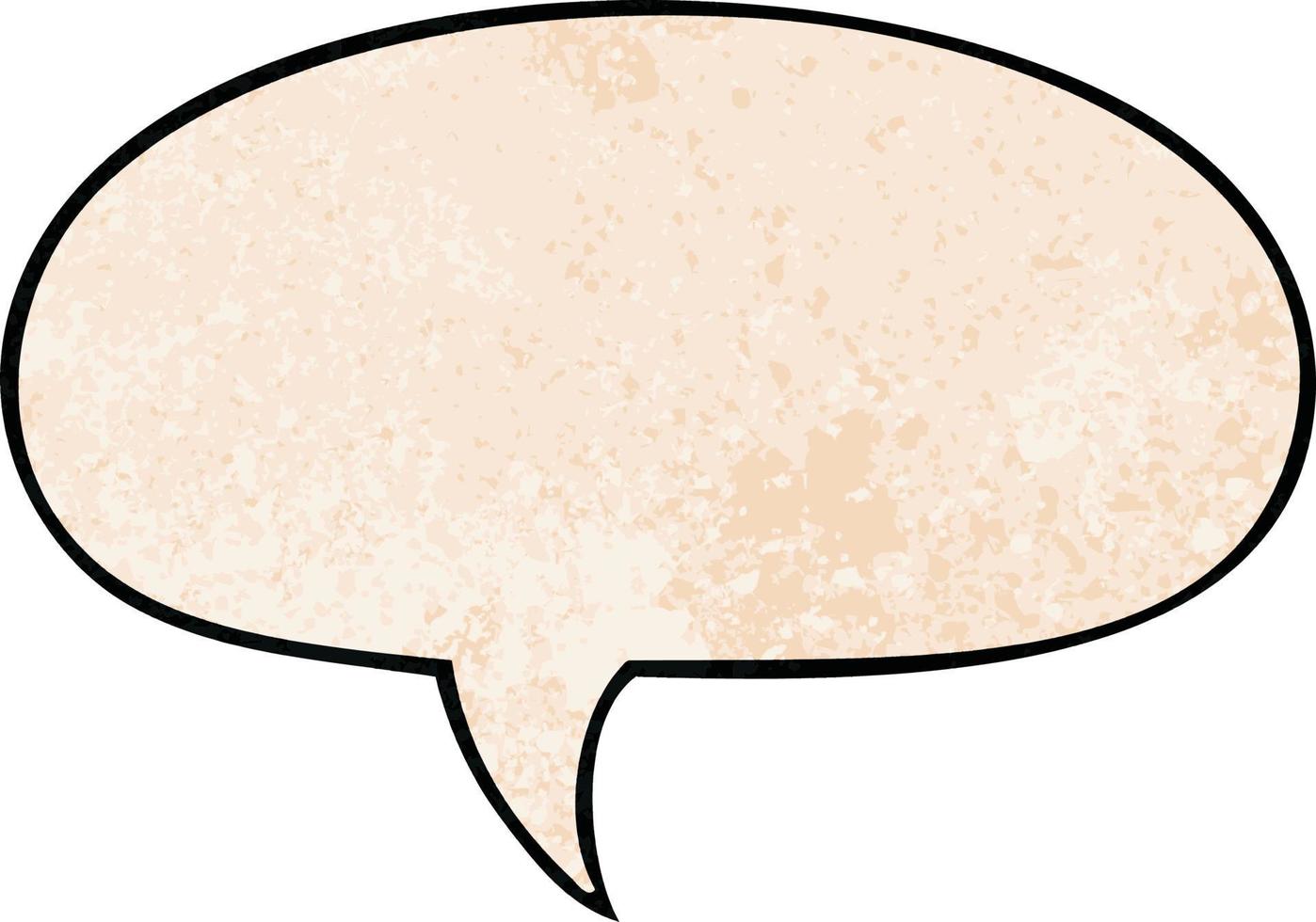 cartoon speech bubble in retro texture style and speech bubble in retro texture style vector