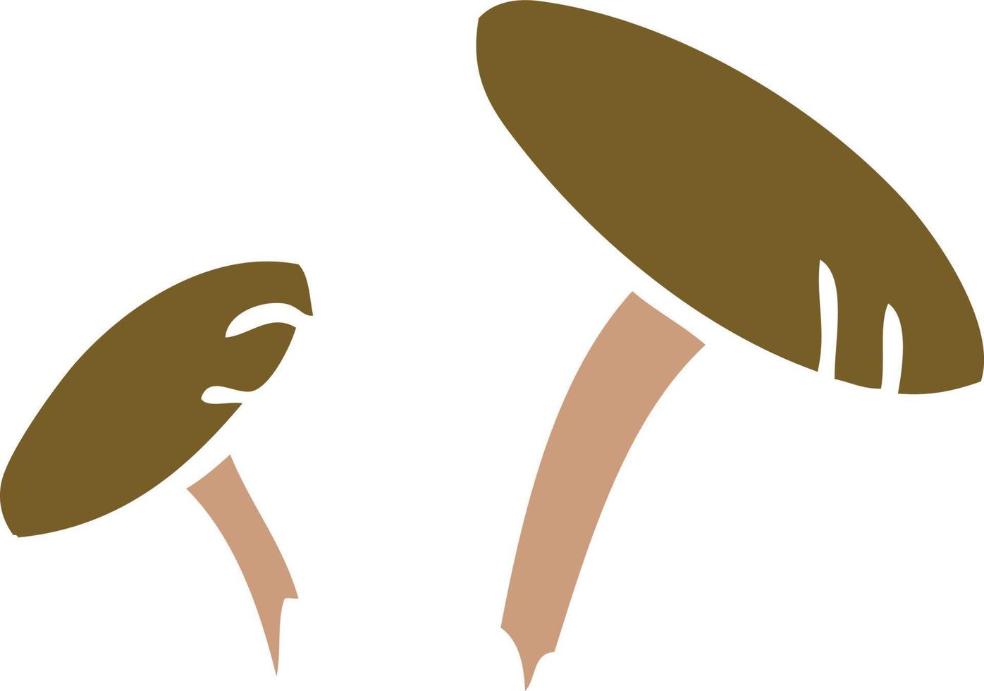 cartoon doodle of some mushrooms vector