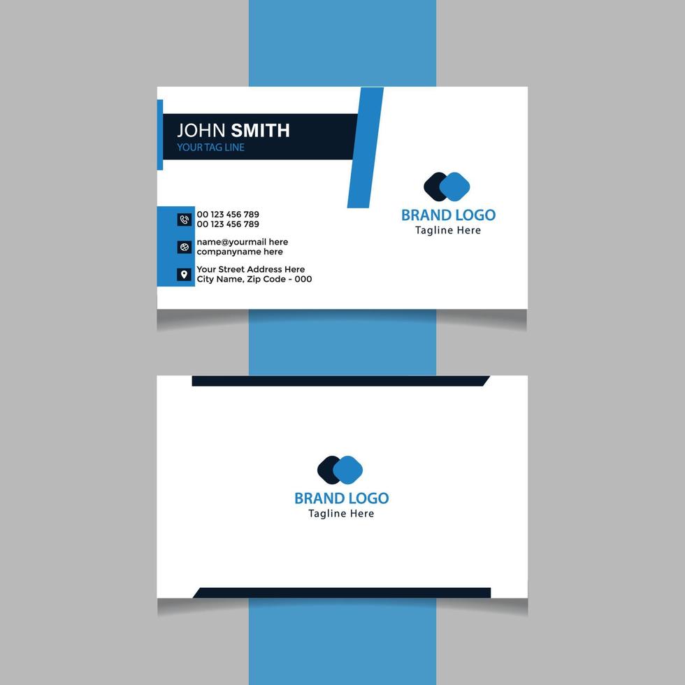 Professional business card template design free vector