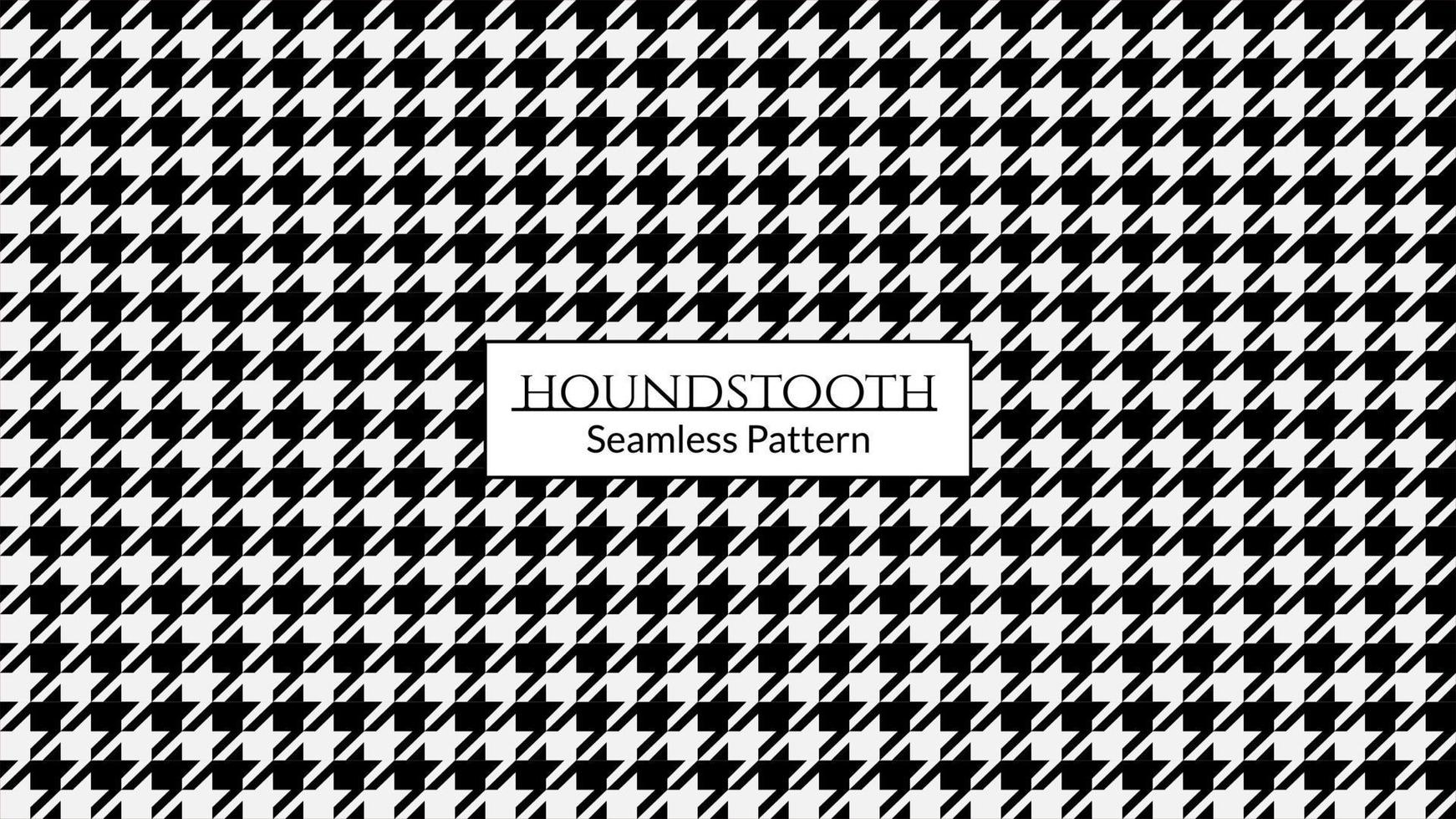 Vector image of black and white large houndstooth pattern. Abstract concept english glen plaid graphic element for fashion