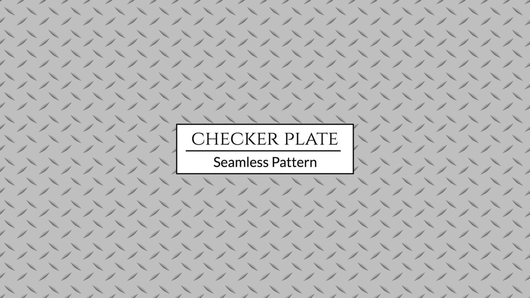 Checker plate, Steel diamond plate, Metal flooring seamless pattern. Vector illustration.