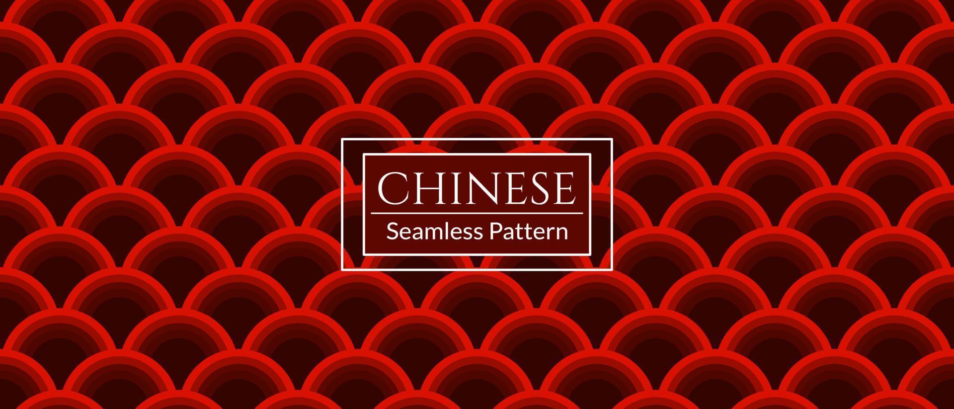 Red chinese seamless pattern, oriental background. Vector illustration.