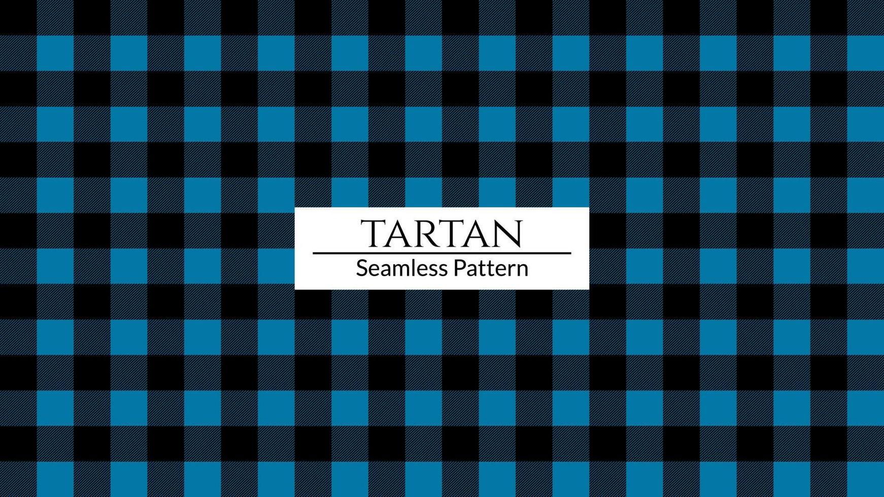 Blue and Black plaid pattern vector background, Tartan fabric texture