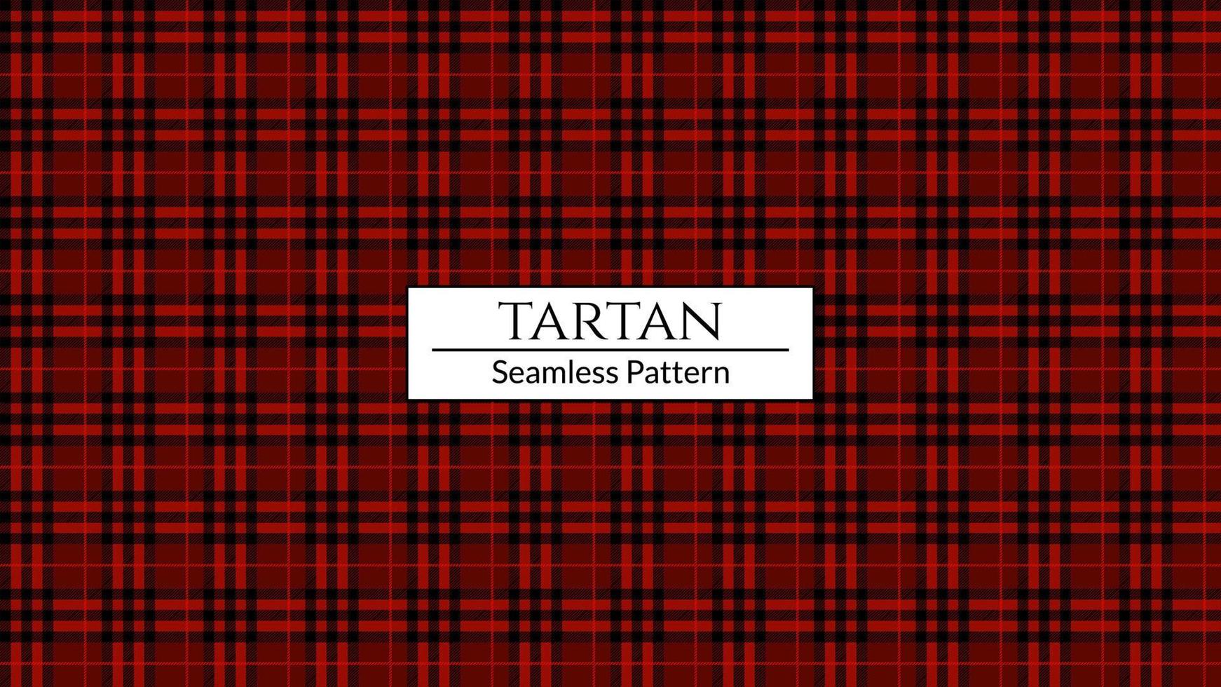 Red plaid pattern vector background, Tartan fabric texture