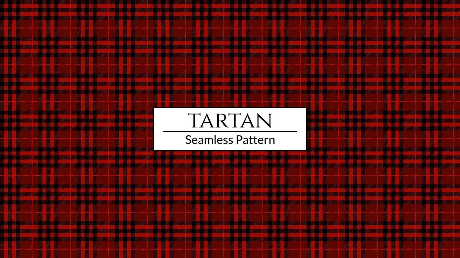 Red plaid pattern vector background, Tartan fabric texture