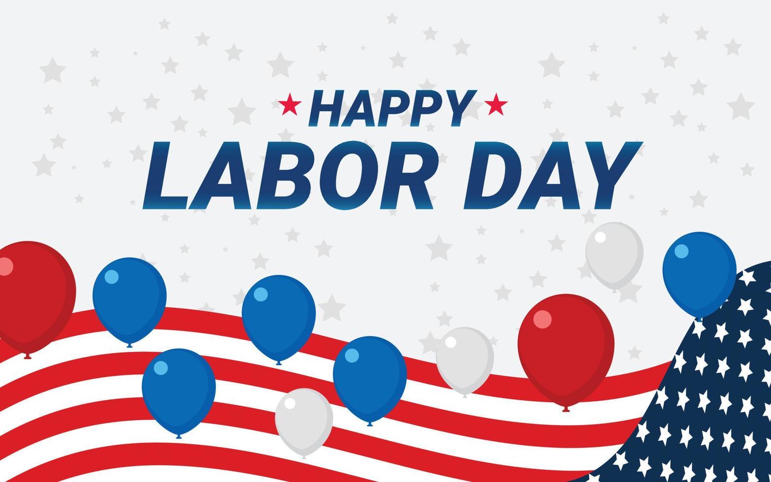 labor day celebration background vector