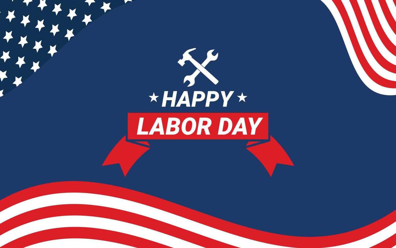 Happy labor day background vector