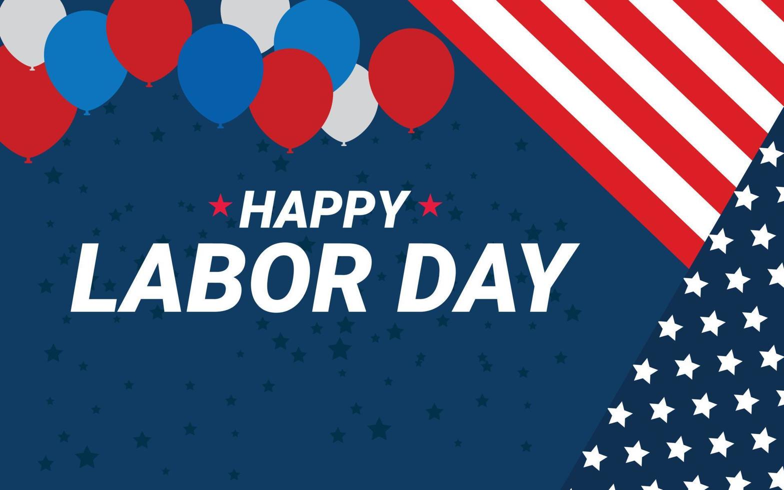 Happy labor day celebration background vector
