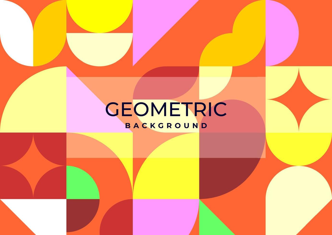 Abstract retro background template. Mid-century illustration banner. Vector eps 10