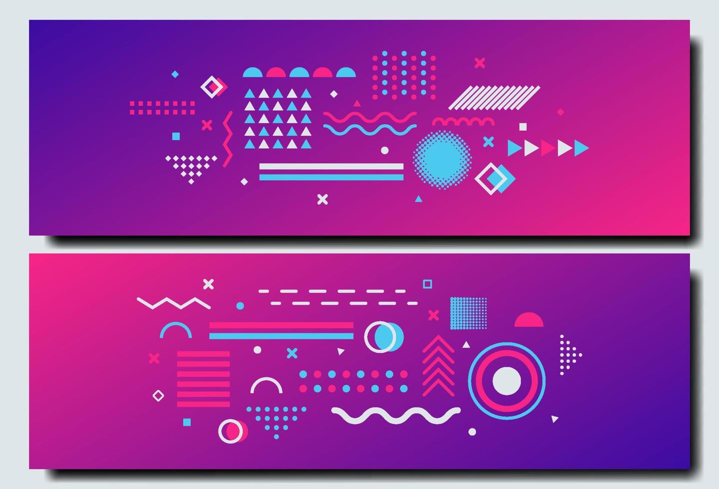 Modern abstract banner background template. Technology theme. Bright color tone. Vector eps 10.