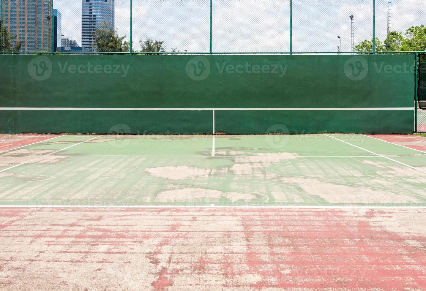 Half tennis court photo