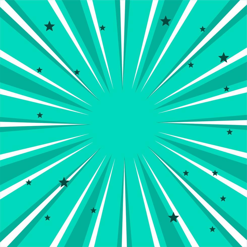 Comic burst background with star vector