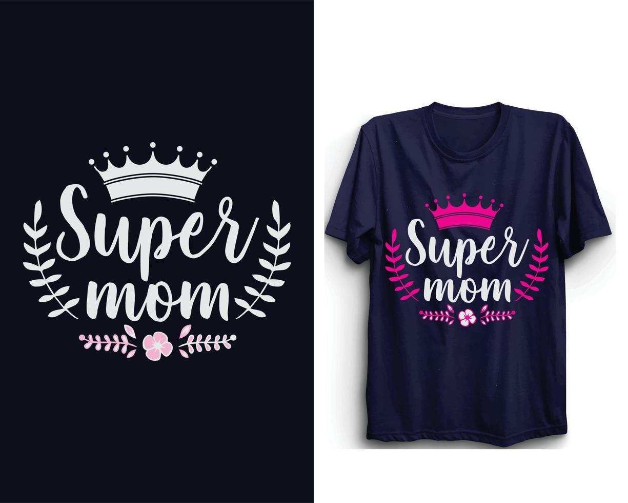 súper mamá, vector del día de la madre, feliz día de la madre, diseño de camisetas del día de la madre, alas