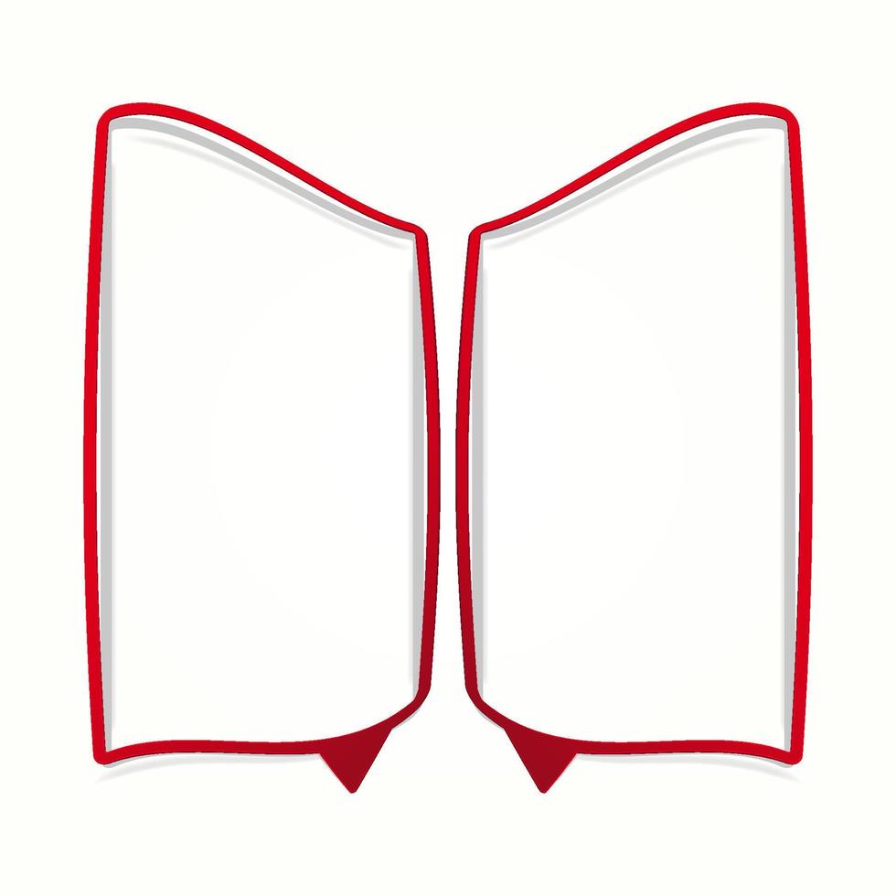 Colorful speech bubble frames on a white background. Vector labels in the form of an empty frame for your text.