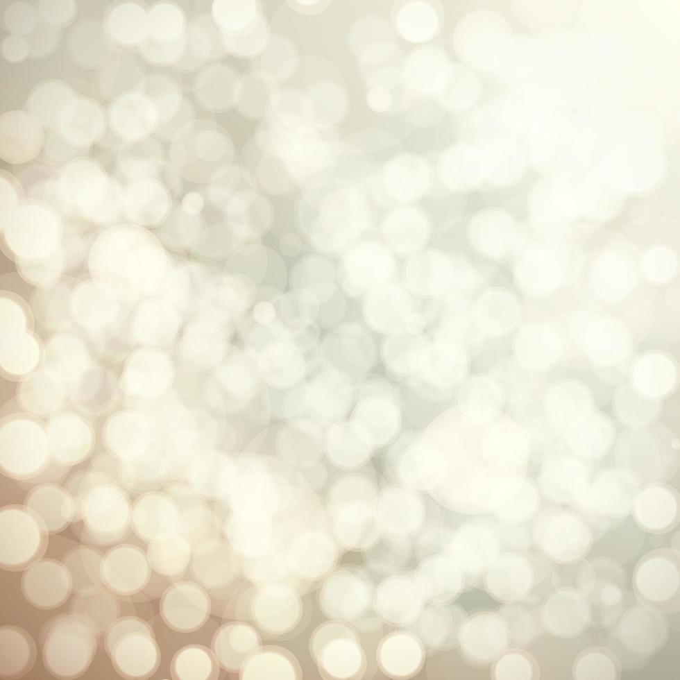 Beige bokeh background, light abstract blurred backdrop. vector