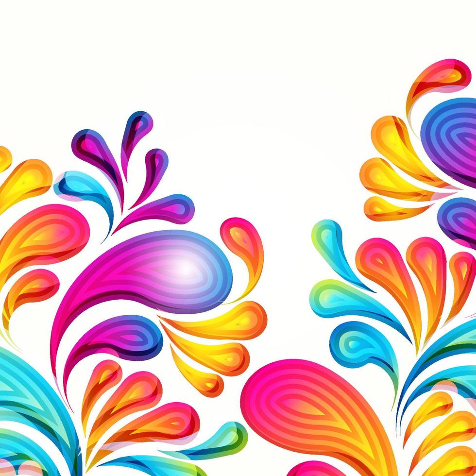 Abstract vector colorful arc-drop background. Color graphic elements. Modern design illustration.