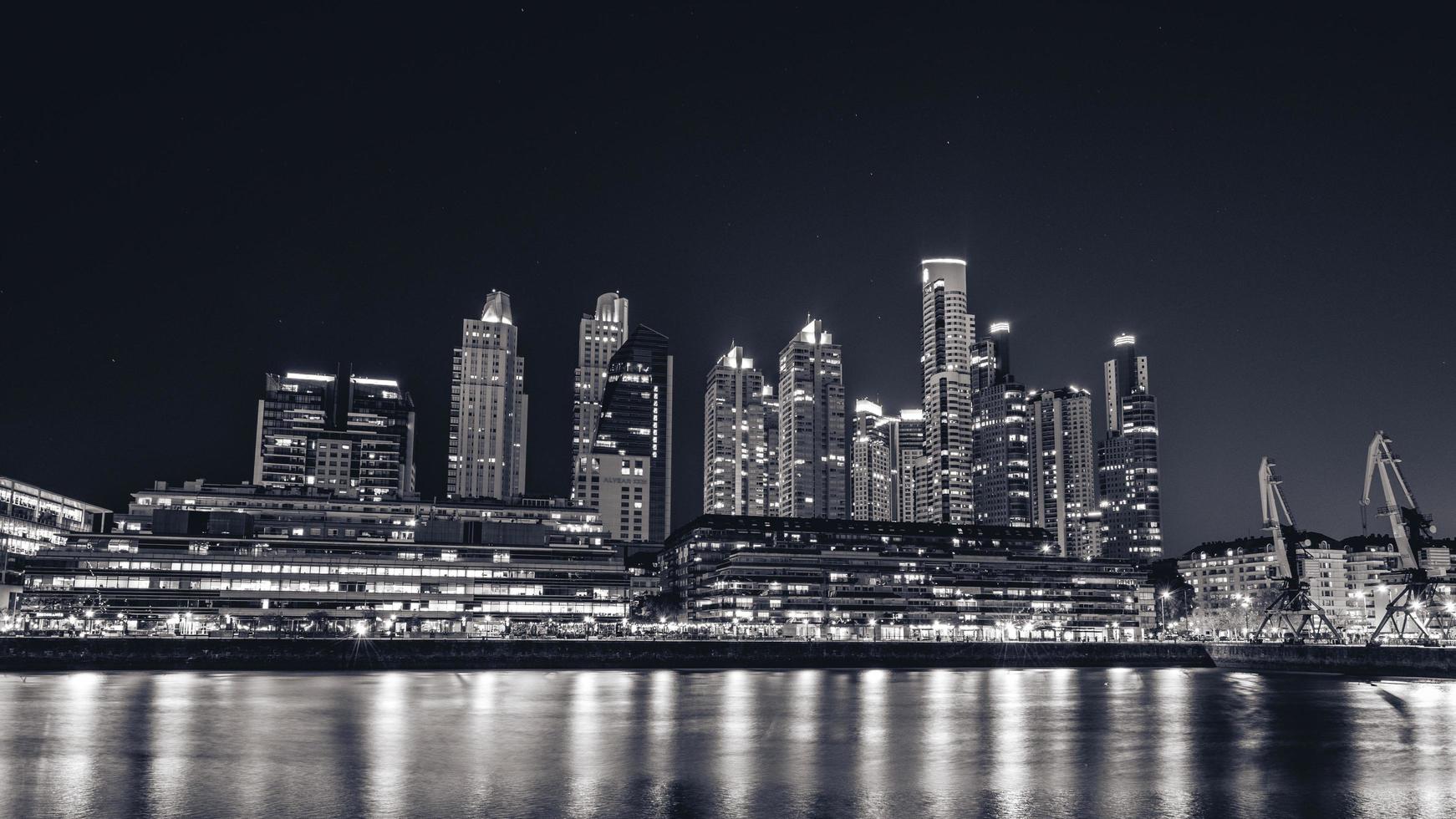 the skyline of Puerto Madero in Buenos Aires, Argentina. photo