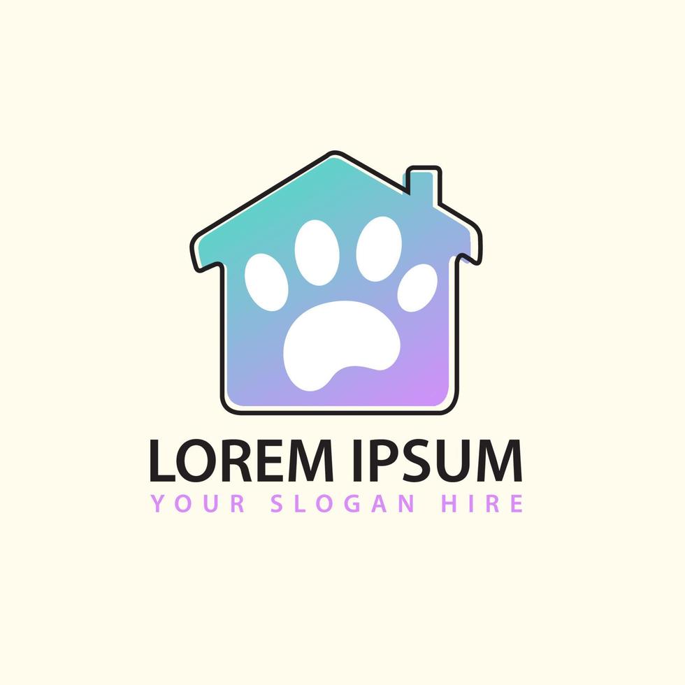 House Dog logo. Barkitecture vector