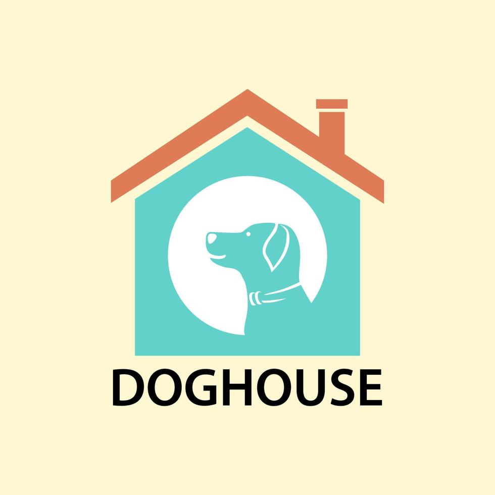 Dog house logo vector