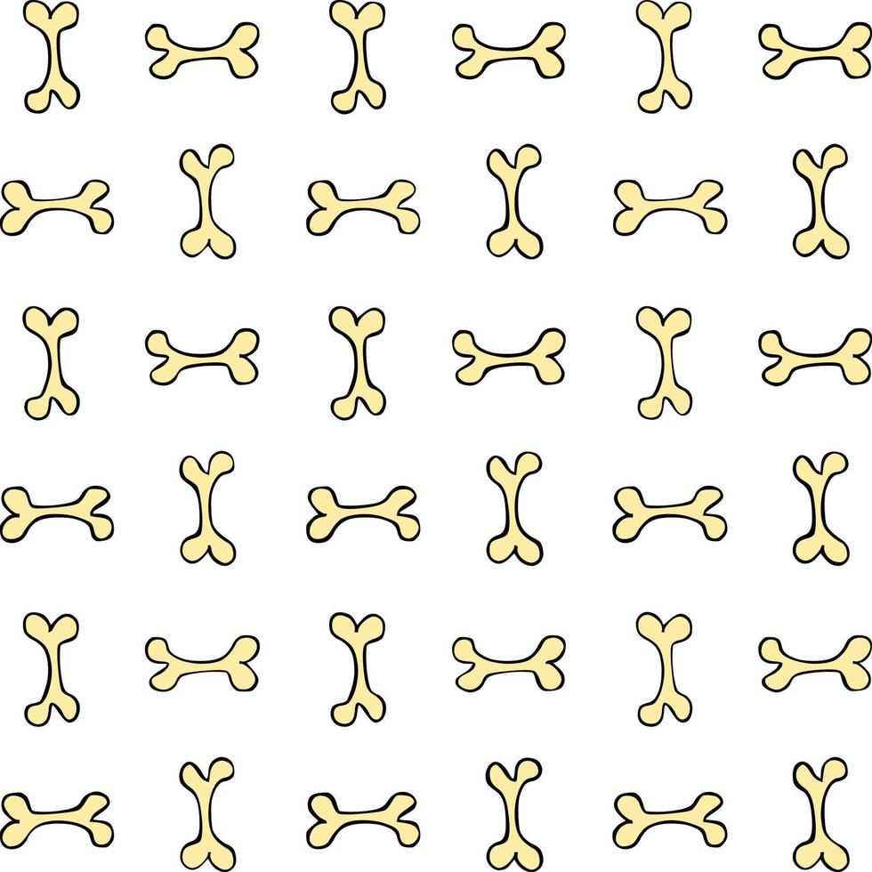 Bone seamless pattern vector