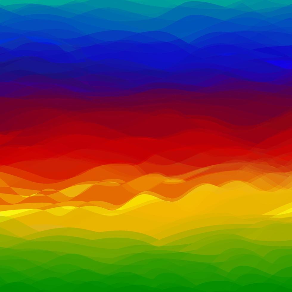 Abstract Colorful Wave Vector Design Rainbow Background.