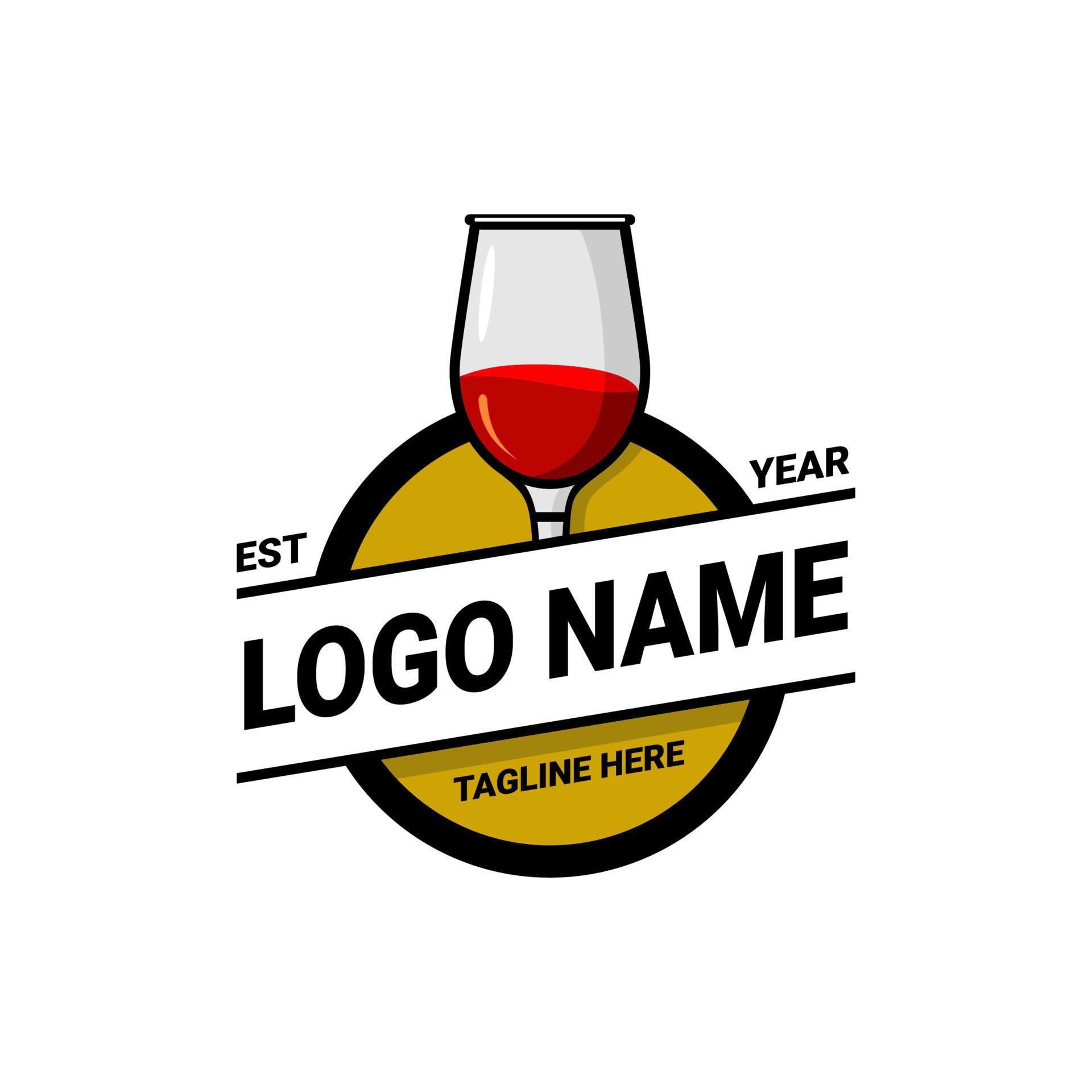 WINE LOGO VECTOR 10553112 Vector Art at Vecteezy
