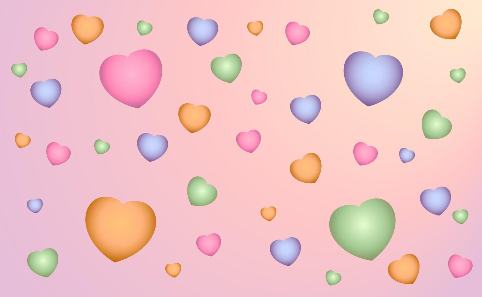 Heart pastel Background vector