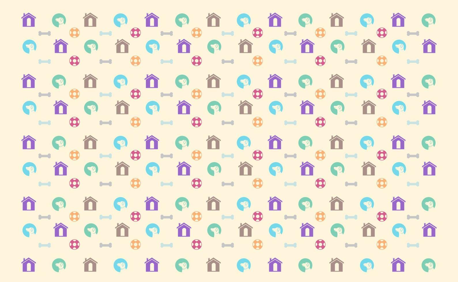 Dog seamless pattern vector
