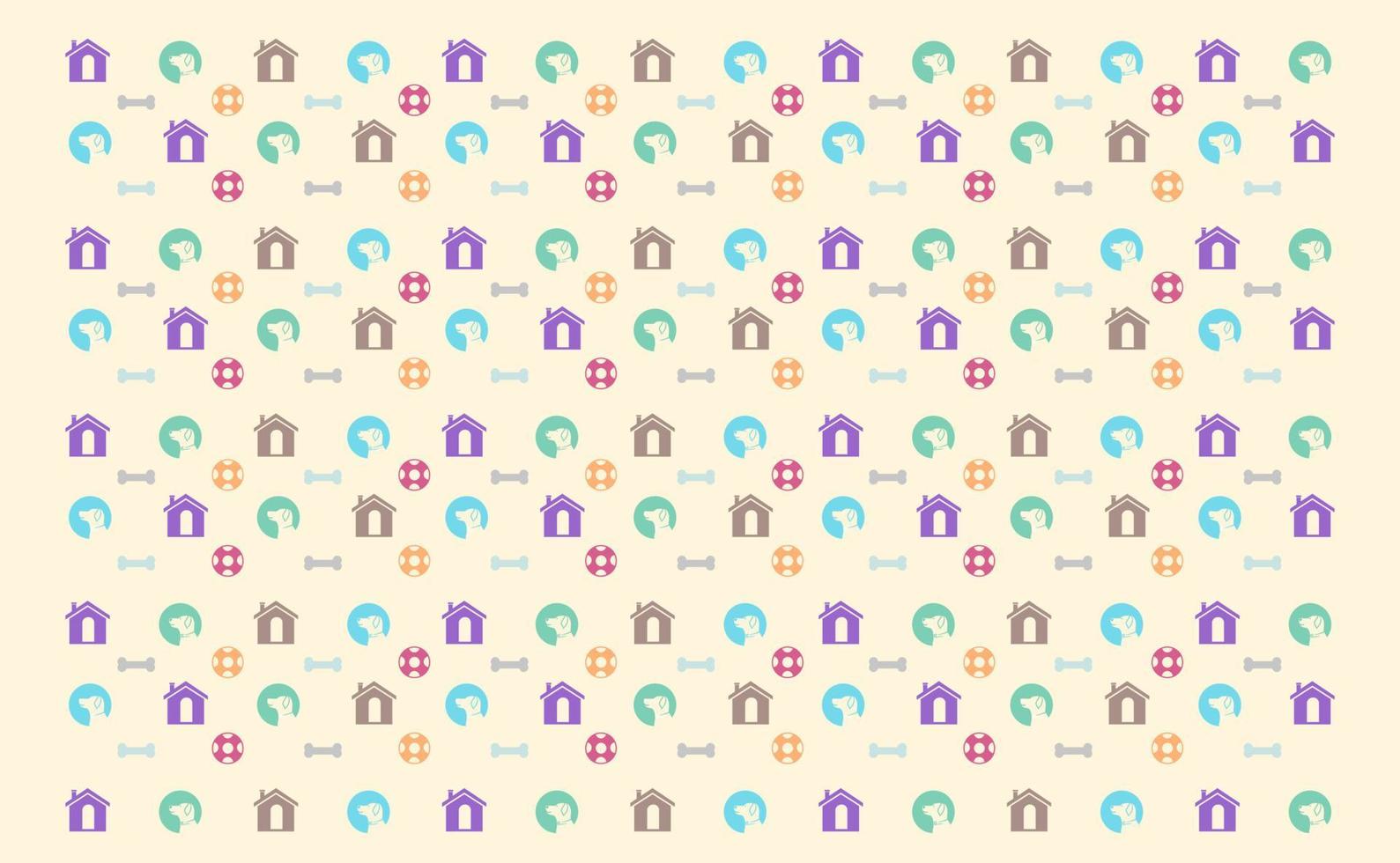 Dog seamless pattern vector