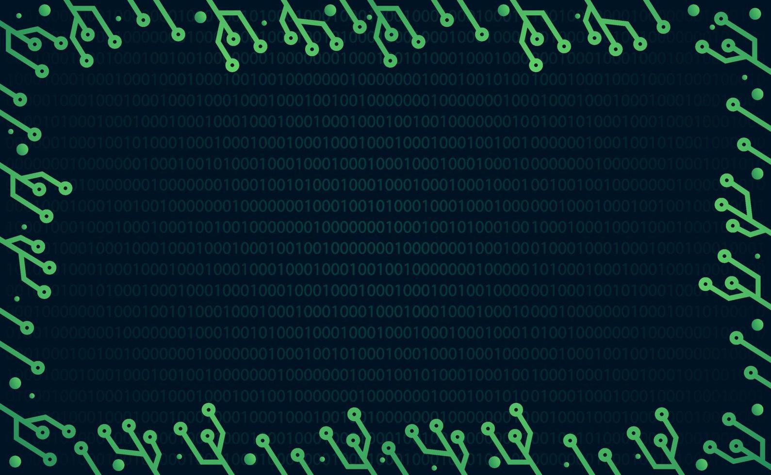 fondo de plantilla digital de circuito eléctrico de árbol de tecnología vector