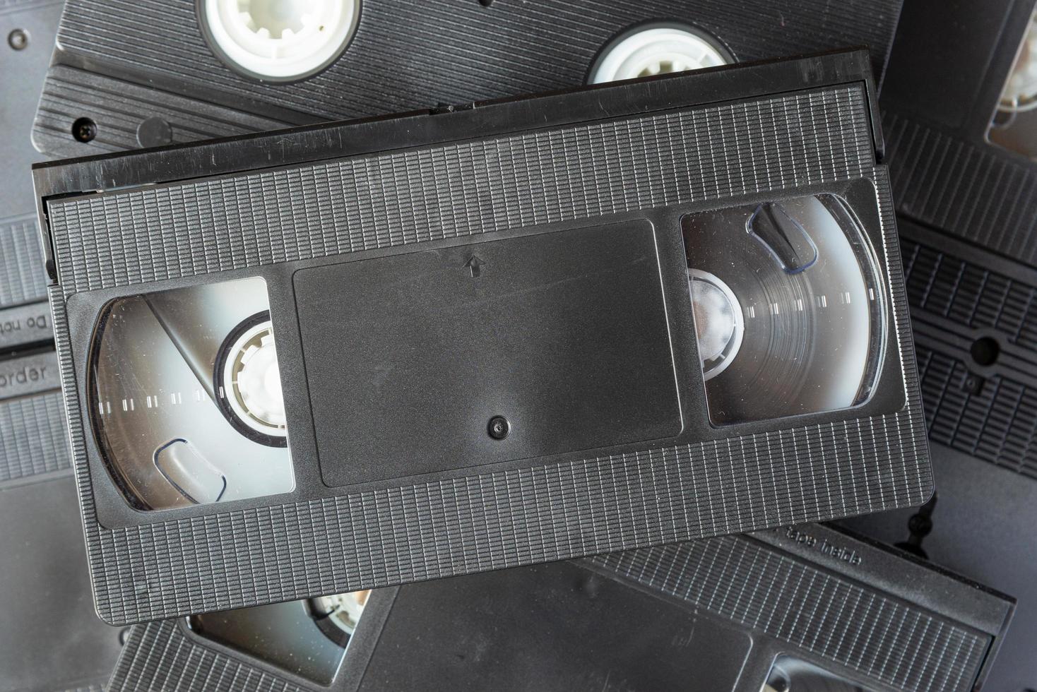 Video cassette tape or VHS tape background photo