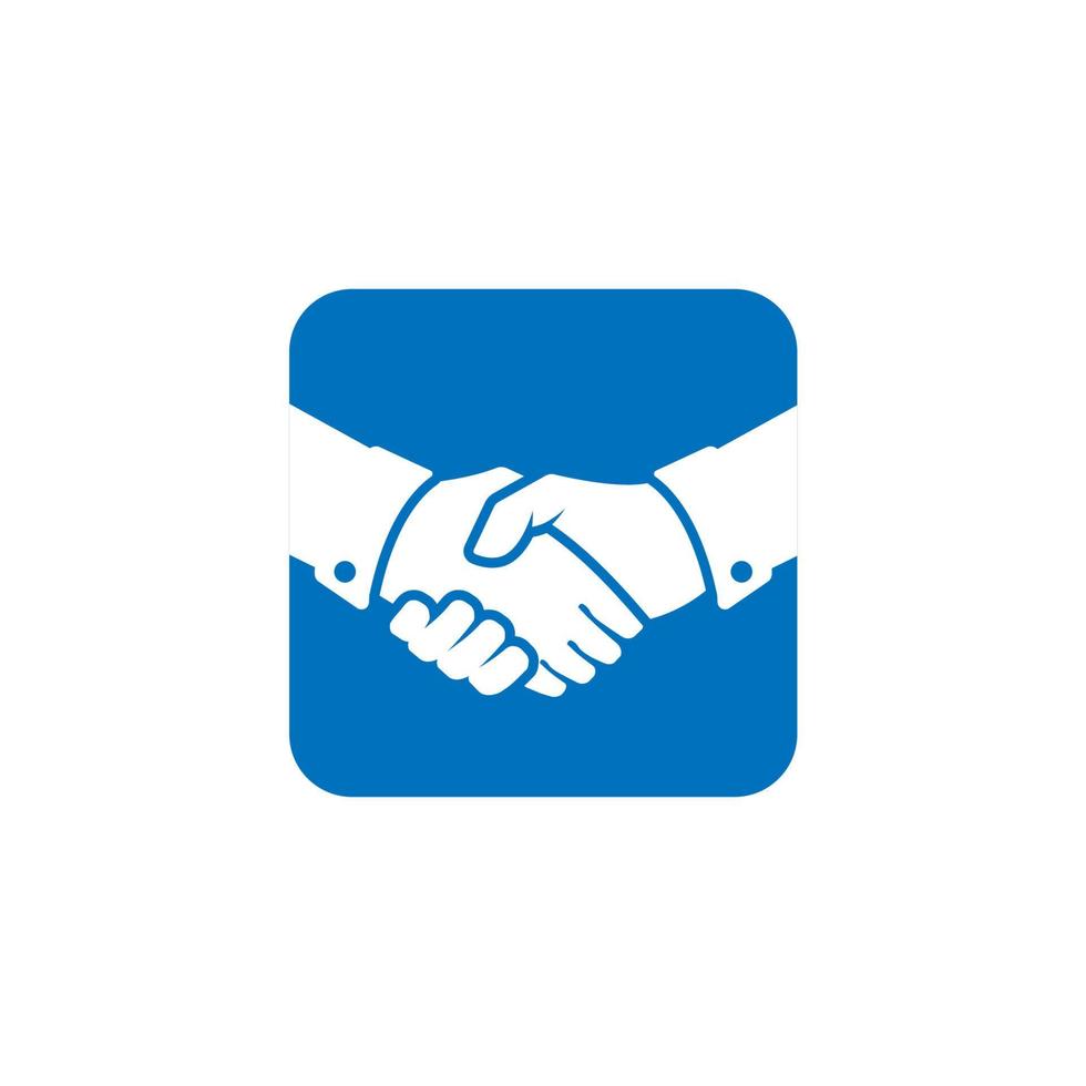 Handshake and partnership logo design template. Best deal logo design vector