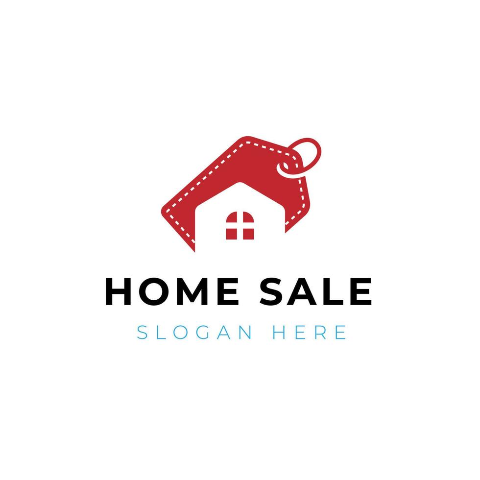 Home sale agency logo design. Home deal logo design vector