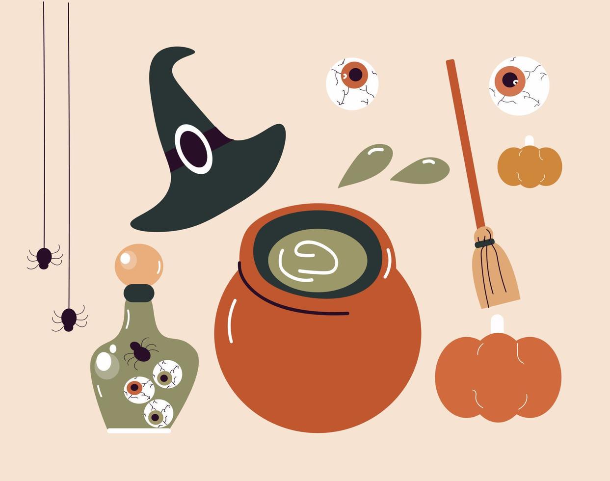 halloween set vector